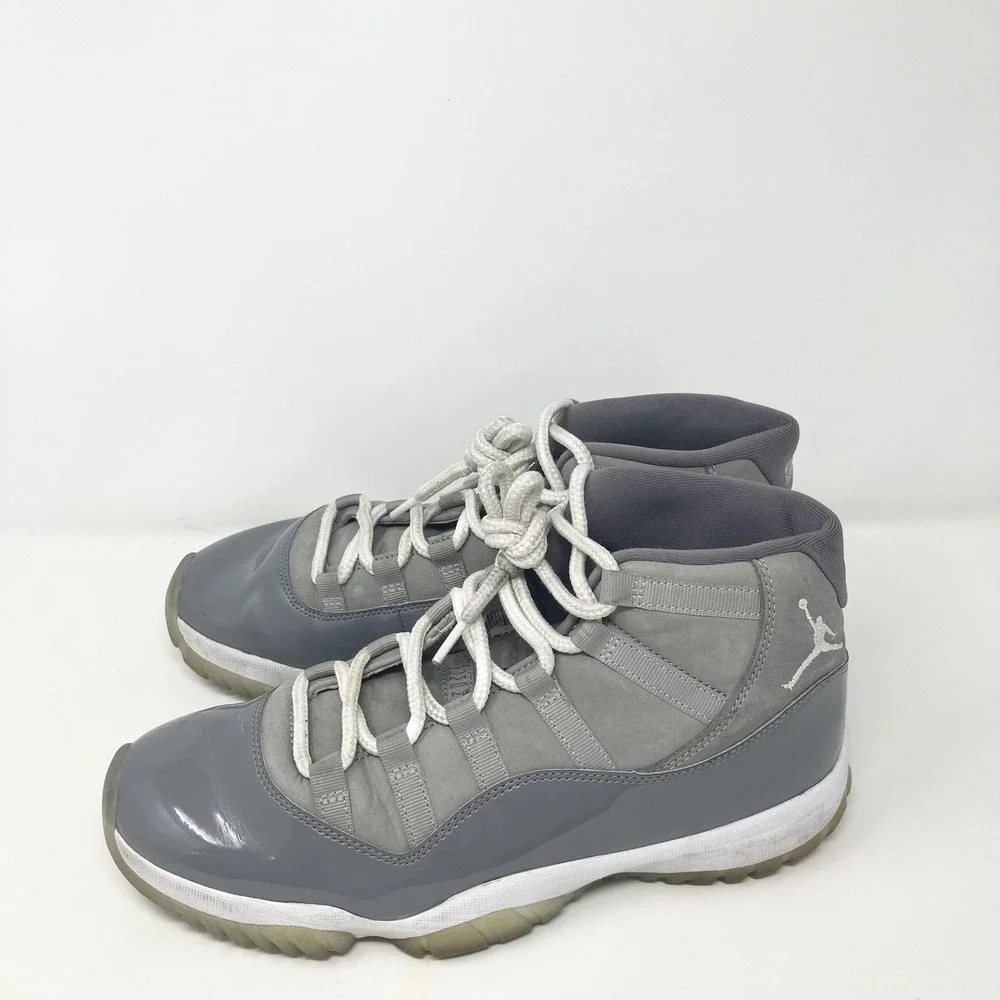 Jordan 11 Retro Cool Grey Shoes Mens Size 10 Gray Basketball Sneakers CT8012-005